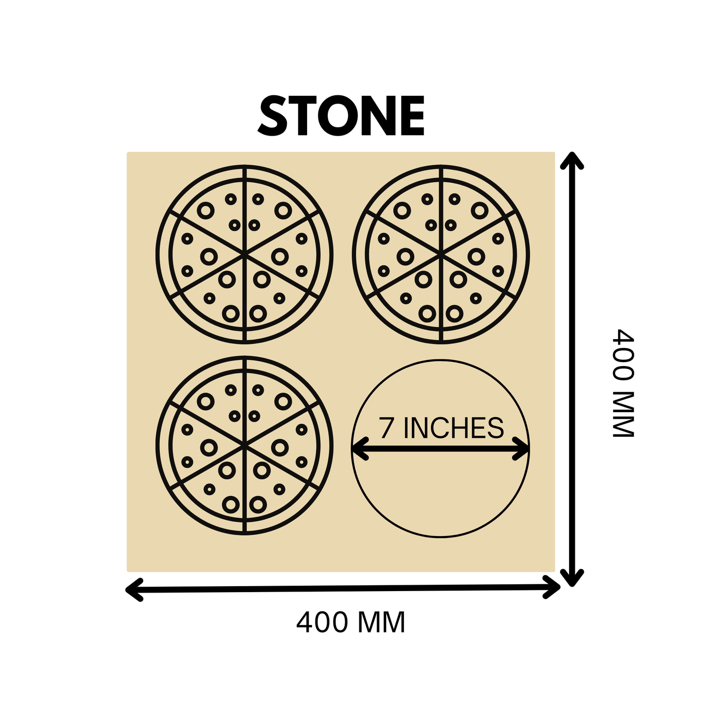 Pizza Oven with Stone (16x16) | In Built Temperature Controller and Timer