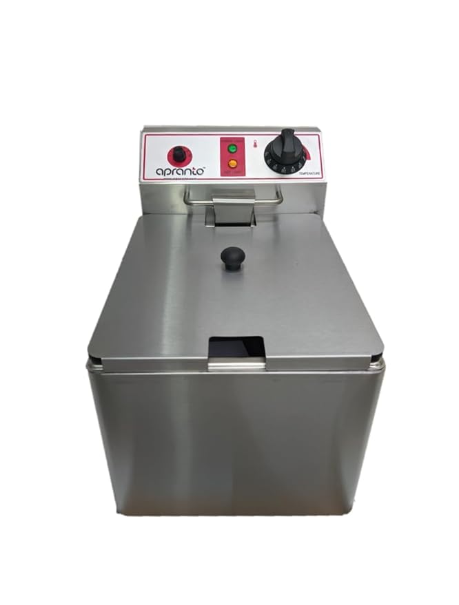 Electric Fryer | Commercial Heavy Duty | Heavy Wired Basket | Stainless Steel (8 Litres)