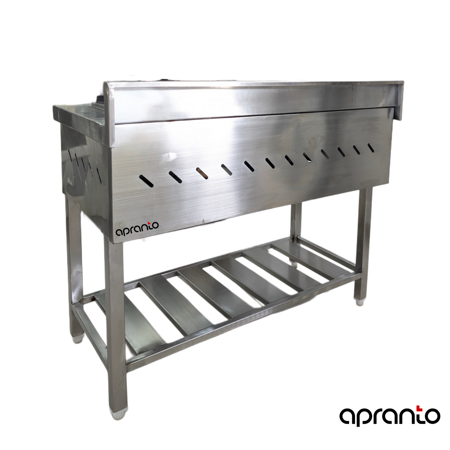 2 Burner Indian Gas Range | Commercial Bhatti | SS Construction | Backsplash and Control Valves | Ideal for Hotels, Restaurants, Cafes