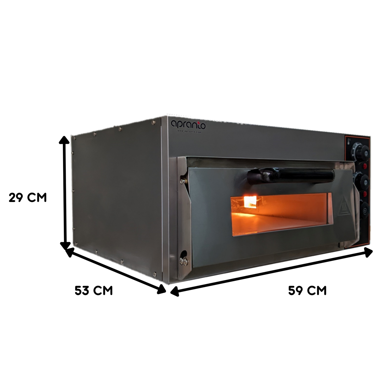 Pizza Oven with Stone (16x16) | In Built Temperature Controller and Timer