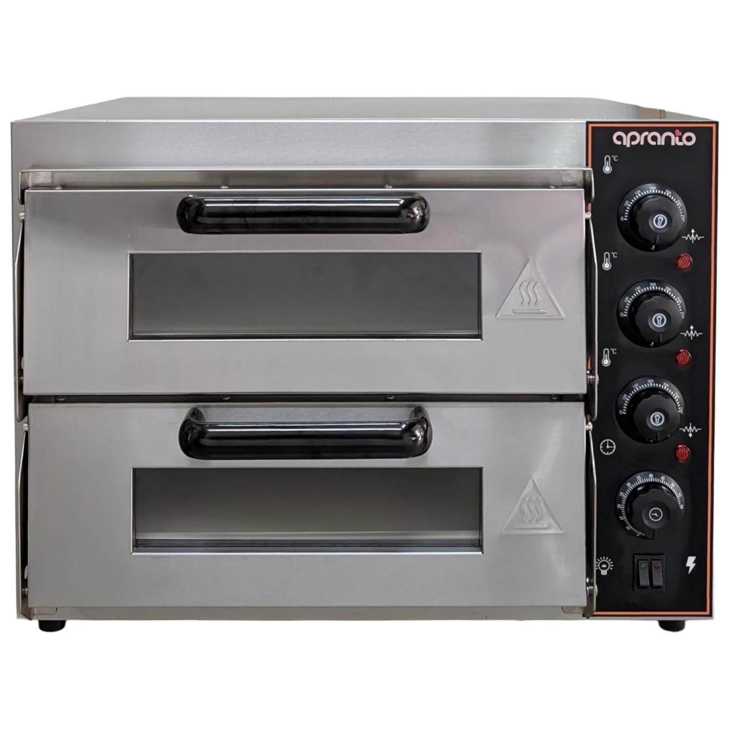 Electric Stone Pizza Oven 2 Deck | Stainless Steel | Stone Size: 400mm x 400mm (2 Pcs)