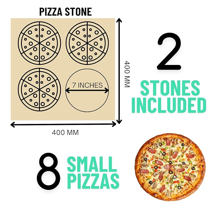 Electric Stone Pizza Oven 2 Deck | Stainless Steel | Stone Size: 400mm x 400mm (2 Pcs)