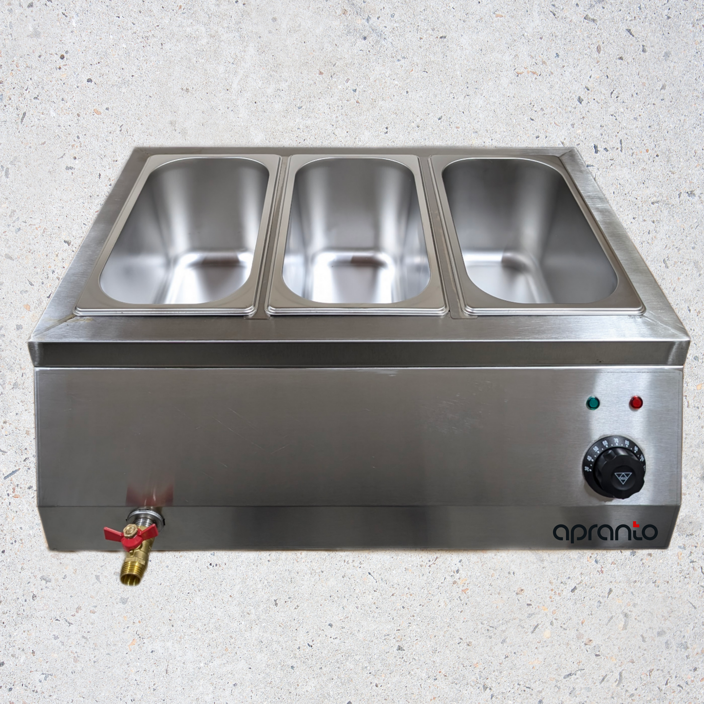 Bain Marie Food Warmer | Buffet Server | Stainless Steel 4 litres x 3 Pans