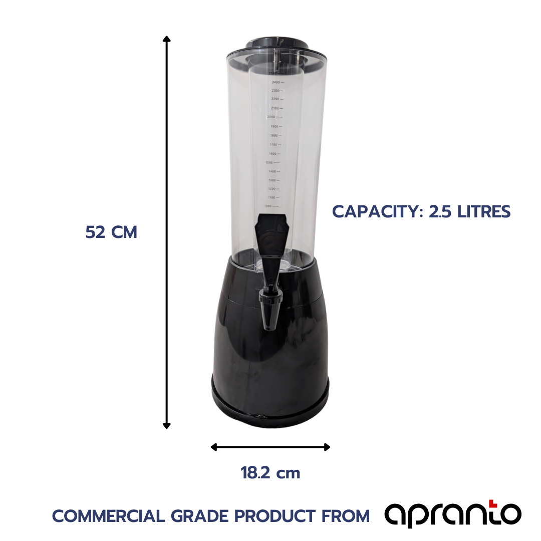 Cocktail Tower | Beer Mocktail Juice Dispenser | with LED Lights | Sealed Ice Tube | 2.5 litres