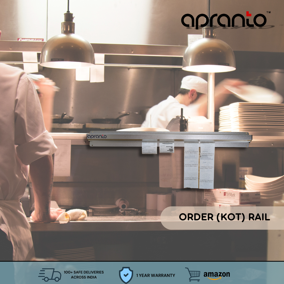 Order Rack Holder | Bill Rail | KOT | Aluminium Paper Holder (24 INCHES (2 Feet))