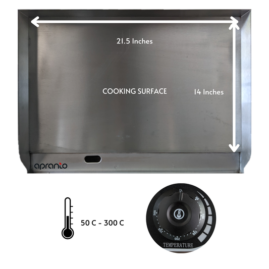 Electric Griddle Plate Tawa (Flat) | Stainless Steel | For Dosa, Paratha, Roll, Wrap, Toast, Omlette, Bacon, Meat, Fish | | | 3000 Watts