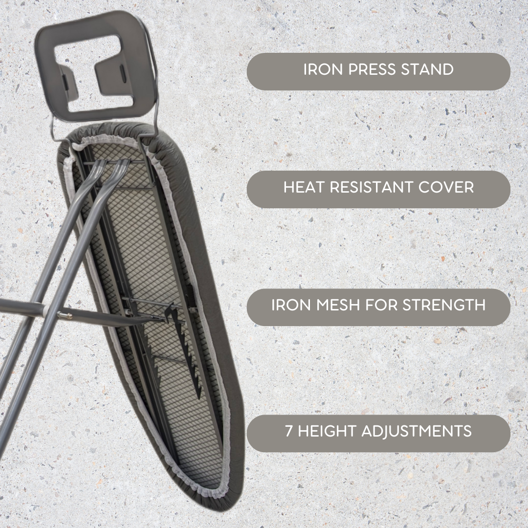 Foldable Iron Board | Height Adjustable | Anti Slip Legs | Dedicate Iron Press Stand