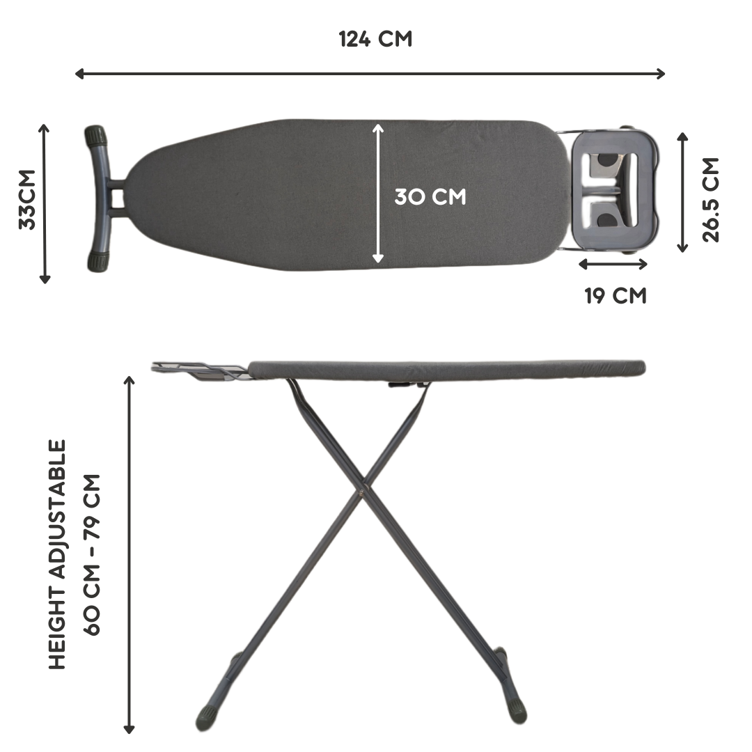 Foldable Iron Board | Height Adjustable | Anti Slip Legs | Dedicate Iron Press Stand
