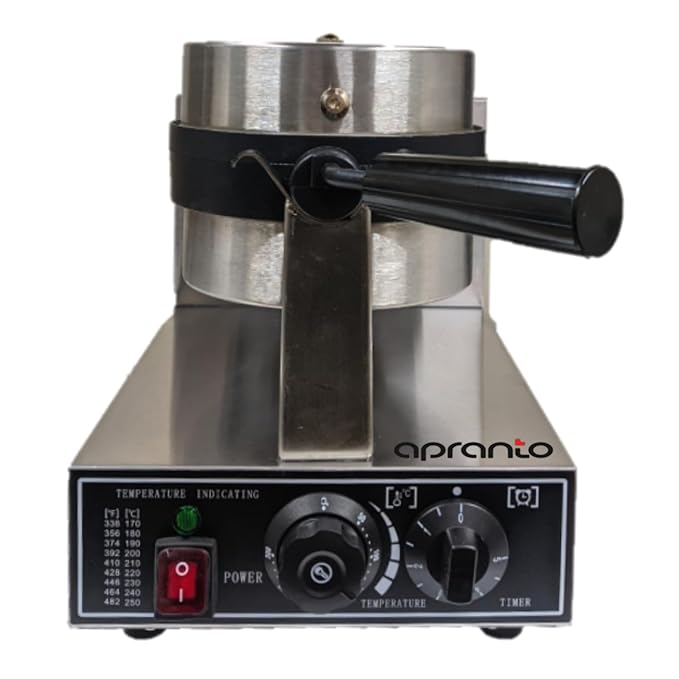 Electric Waffle Maker Round Machine | Rotating