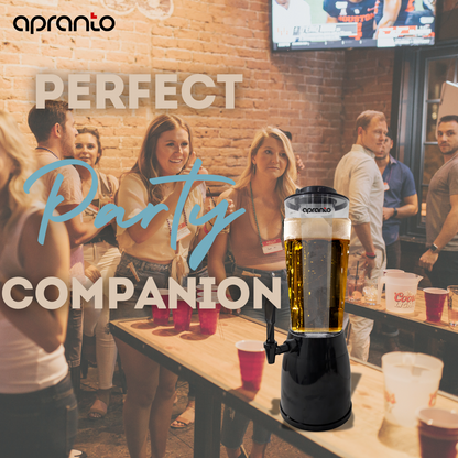 Cocktail Tower | Beer Mocktail Juice Dispenser | with LED Lights | Sealed Ice Tube | 2.5 litres