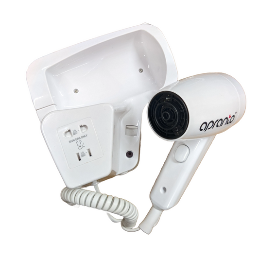 Hair Dryer Wall Mount | With Shaver Socket
