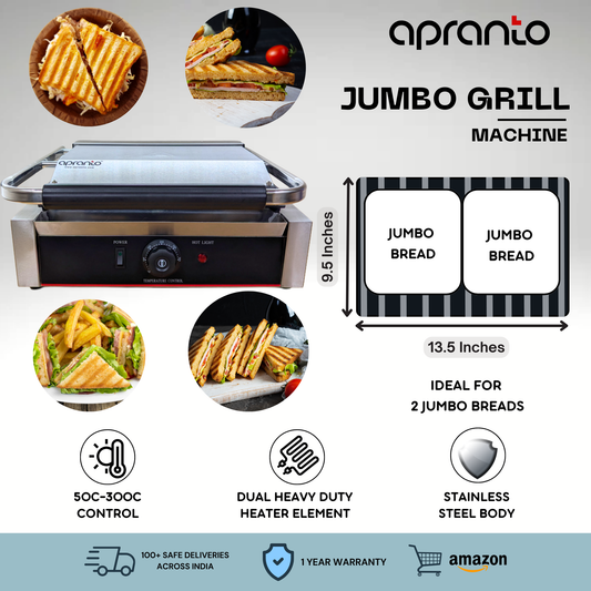 Commercial Jumbo Sandwich Griller